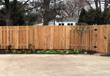 Wood Fence Installation Photo
